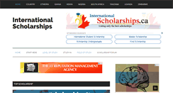 Desktop Screenshot of internationalscholarships.ca