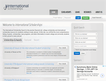 Tablet Screenshot of internationalscholarships.com
